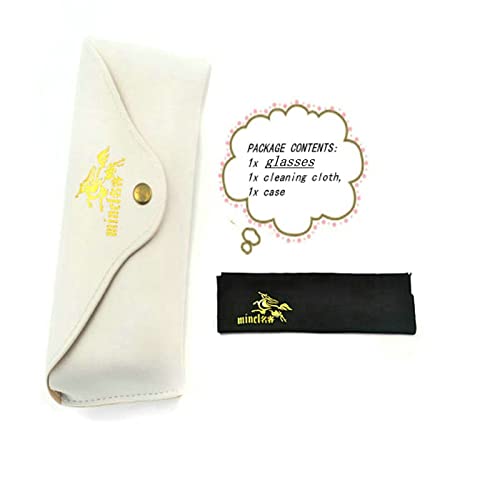 mincl/punk Small Chic Fashion Vintage Round Sunglasses Metal Frame - color: Clear&blue