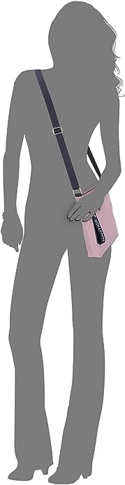 Nautica Diver Nylon Small Women's Crossbody Bag Purse with Adjustable Shoulder Strap - color: Hot Pink