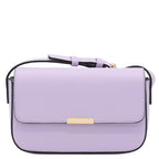 Mini Classic Rectangular Flap Purse Underarm Shoulder Bag - color: Lavender