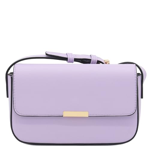 Mini Classic Rectangular Flap Purse Underarm Shoulder Bag - color: Lavender