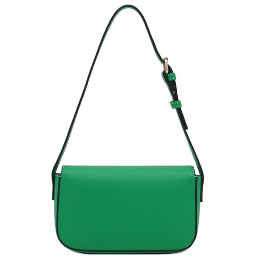 Mini Classic Rectangular Flap Purse Underarm Shoulder Bag - color: Kelly Green
