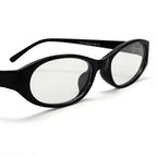 GUVIVI Retro Oval Sunglasses for Women 2026 90s Small Chic Cat Eye Sun Glasses Sunnies Lightweight Shades - color: Black Frame - Blue Light Block Lens