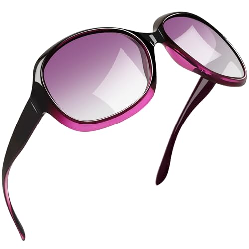 Joopin Oversized Sunglasses Womens Trendy Polarized Large Driving Sun Glasses Ladies UV Protective Big Sunnies Shades - color: B14-gradient Purple/Purple Gradient