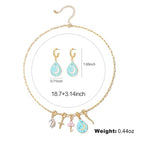 ORIGENCE Sun Heart Necklace for Women 18K Gold Plated Heart Pendant Necklace Chunky Chain Choker Necklaces Hip Hop Charm Necklaces Trendy Unisex Jewelry - style: BCharm-Set