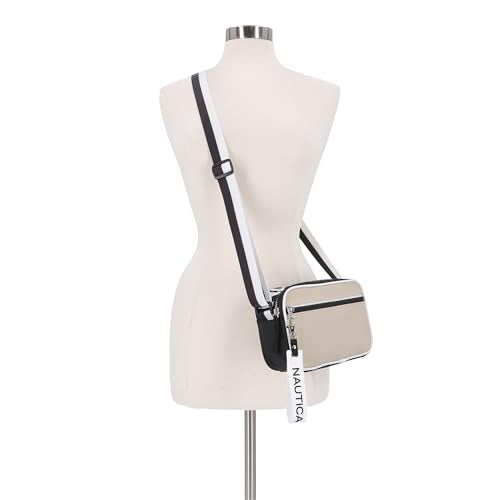 Nautica womens High Seas Camera Crossbody - color: Bilateral Oatmeal