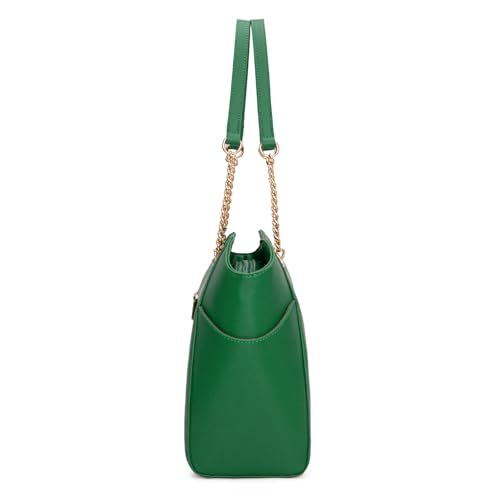 Montana West Tote Bag for Women Chain Top-handle Handbags - color: M Green