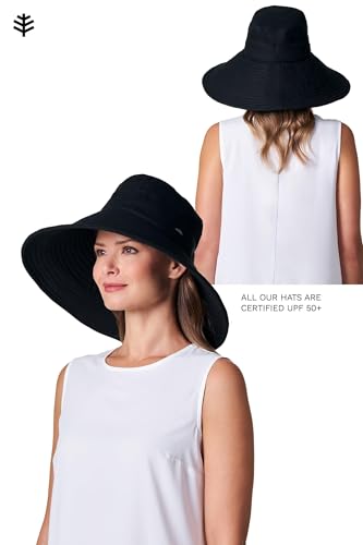 Women's Beach Hat - UPF 50+ Sun Protection - Brittany - color: Black