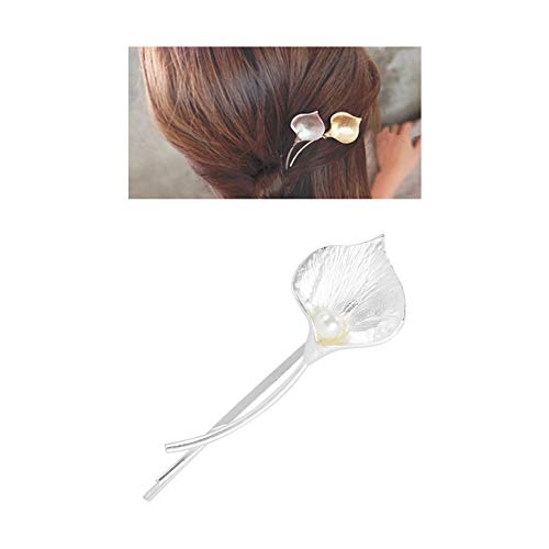 Lawie 10 Pack Silver Vintage Retro Geometric Minimalist Branch Leaf Flower Metal Hair Clip Hairpin Snap Barrette Stick Claw Grip Clamp Bobby Pins Alligator Hairclips Party Hair Accessories for Women