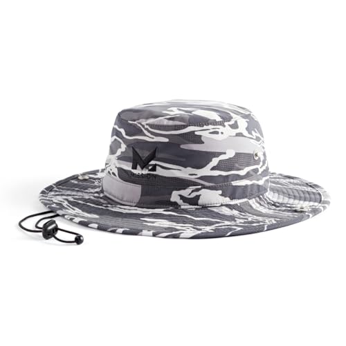 MISSION Cooling Bucket Hat - Unisex Wide-Brim Hat for Men & Women - Lightweight, Foldable & Durable - Cools Up to 2 Hours - color: Matrix Camo Silver