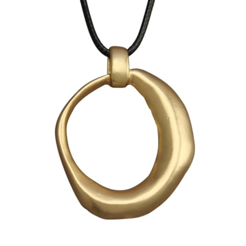 Boho Necklaces for Women Cord Necklace with Pendant Long Silver Necklace Vintage Sweater Necklace Hippie Jewelry for Women Girls Gifts - style: Gold Large Necklace