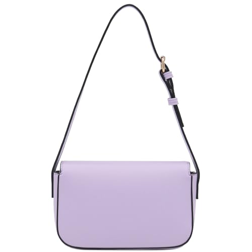 Mini Classic Rectangular Flap Purse Underarm Shoulder Bag - color: Lavender