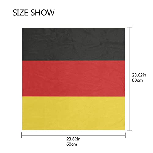 Women's Fashion Silk Scarf Square Satin Headscarf Neck Scarf Head Hair Wraps - color: German Flag