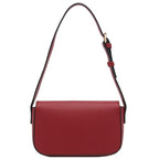 Mini Classic Rectangular Flap Purse Underarm Shoulder Bag - color: Wine
