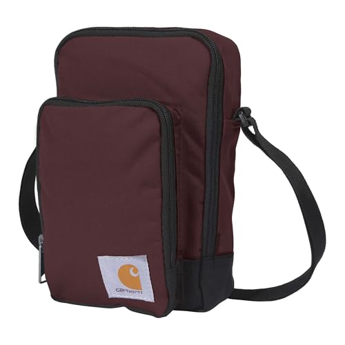 Carhartt Crossbody Zip Bag, Durable, Adjustable Crossbody Bag with Zipper Closure for Men and Women - color: Essential Crossbody Bag (Port)