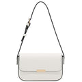 Mini Classic Rectangular Flap Purse Underarm Shoulder Bag - color: White