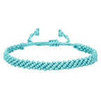 1/2Pcs Set Tibetan Rope Braided Rope String Adjustable Bracelet for Women Men Jewelry Handmade Bohemian Lucky Protection Bracelet Colorful - color: sky blue