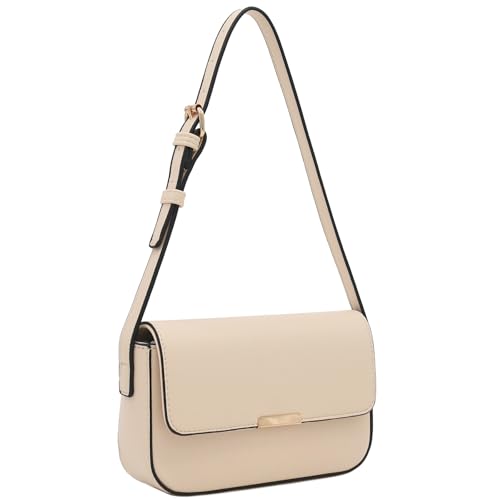 Mini Classic Rectangular Flap Purse Underarm Shoulder Bag - color: Nude
