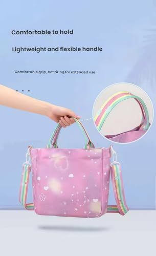 For Demon Hunters crossbody bag, For Korean idol,also a shoulder bag, features a cartoon pattern design. - color: Blue