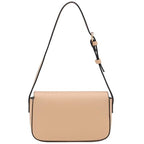 Mini Classic Rectangular Flap Purse Underarm Shoulder Bag - color: Apricot