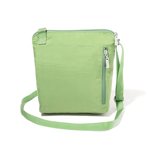 Baggallini Pocket Crossbody Bags for Women 8x8 Small Lightweight Durable Water-resistant Travel Purse W/Rfid - color: Moss