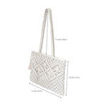 Eiyye Cotton Rope Tote Bag for Women Handmade Woven Shoulder Bag Casual Boho Purse for Travel Shopping