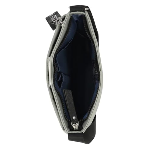 Nautica Diver Nylon Small Women's Crossbody Bag Purse with Adjustable Shoulder Strap - color: Dove/Grey