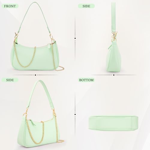 Uygafly Shoulder Bag for Women Cute Handbags Purses - color: Alg-lake Green