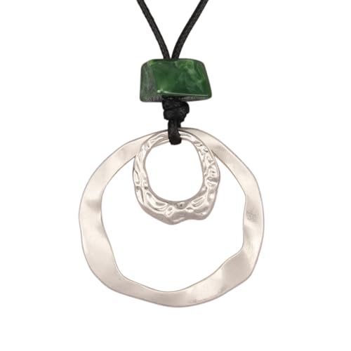 Boho Necklaces for Women Cord Necklace with Pendant Long Silver Necklace Vintage Sweater Necklace Hippie Jewelry for Women Girls Gifts - style: Boho Cord Necklace