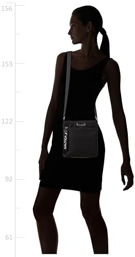 Nautica Diver Nylon Small Women's Crossbody Bag Purse with Adjustable Shoulder Strap - color: Black
