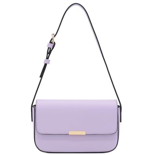 Mini Classic Rectangular Flap Purse Underarm Shoulder Bag - color: Lavender