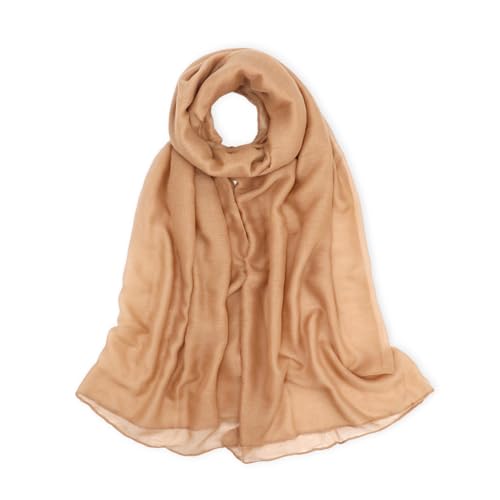 vimate Lightweight Scarf for Women Fashion Head Cover Hijab Cotton Voile Scarf Shawl Wrap for Spring Fall Winter Season - color: G2#.style 60-khika