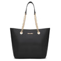 Montana West Tote Bag for Women Chain Top-handle Handbags - color: Black