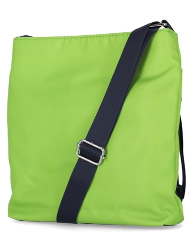 Nautica Diver Nylon Small Women's Crossbody Bag Purse with Adjustable Shoulder Strap - color: Lime