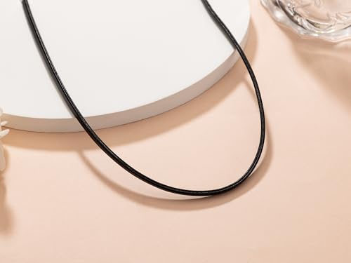 Black Leather Choker Necklace Thin Black Choker Necklaces for Woman Halloween