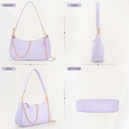 Uygafly Shoulder Bag for Women Cute Handbags Purses - color: Al-lavender