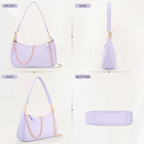 Uygafly Shoulder Bag for Women Cute Handbags Purses - color: Al-lavender