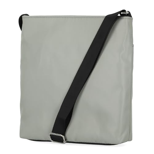 Nautica Diver Nylon Small Women's Crossbody Bag Purse with Adjustable Shoulder Strap - color: Dove/Grey