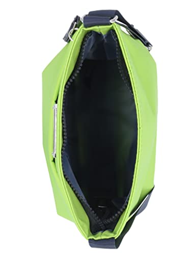 Nautica Diver Nylon Small Women's Crossbody Bag Purse with Adjustable Shoulder Strap - color: Lime
