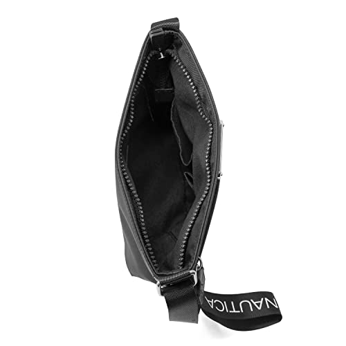 Nautica Diver Nylon Small Women's Crossbody Bag Purse with Adjustable Shoulder Strap - color: Black