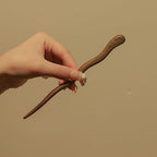 4 Pieces Of Sandalwood Hairpin, Ball Head Simple Spring Plate Hairpin, Retro Handmade Wooden Hair Stick Long Hair Sandalwood Hair Bun Ladies Hair Accessories