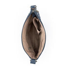 The Sak Lucia Crossbody Bag in Crochet, Convertible Purse with Adjustable Shoulder Strap - color: Denim Tonal Straw