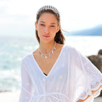 Pearl Choker Necklaces With Multi Beach Charms Shell Conch Starfish Jewelry - style: XL22601A
