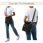 Baggallini womens Out and About Crossbody - color: Sterling Shimmer