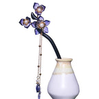 Flower Hair Sticks Hair Chopstick Chinese Hair Stick 1PC 7.08" Wooden Hair Pins Chinese Hair Accessories For Long Hair Buns