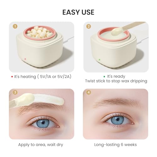 Small Eyebrow Wax Sticks, Mini Wooden Waxing Sticks for Eyebrow Face Lip Hair Removal, Precision Wax Applicator, 50 Pcs