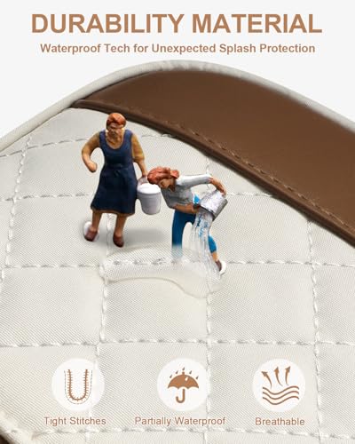 Capolo Sling Bag for Women Men Waterproof Crossbody Bags for Women Trendy Casual Fanny Pack with Convertible Shoulder Strap Chest Bag for Travel Hiking(Beige, Large) - color: Beige, size: Large