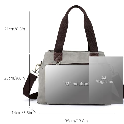 Canvas Hobo Bags for Women Casual Tote Bag Purses and Handbags Multi-Color Striped Crossbody Bags Ladies Top Handle Satchel - color: Wy31-grey