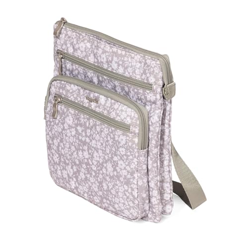 Baggallini womens Out and About Crossbody - color: Light Grey Petal