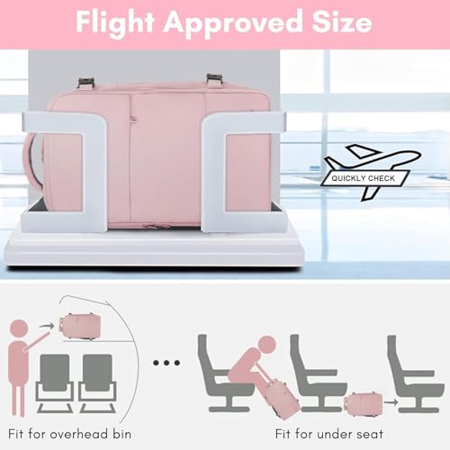 Taygeer Laptop Backpack for Women, Large Travel Backpack with 17.3 inch Laptop Compartment, TSA Friendly 40l Carry On Mochila, Daypack Business Computer Bag for Office Work Travel Essentials, Pink - color: Amourpink, size: X-Large