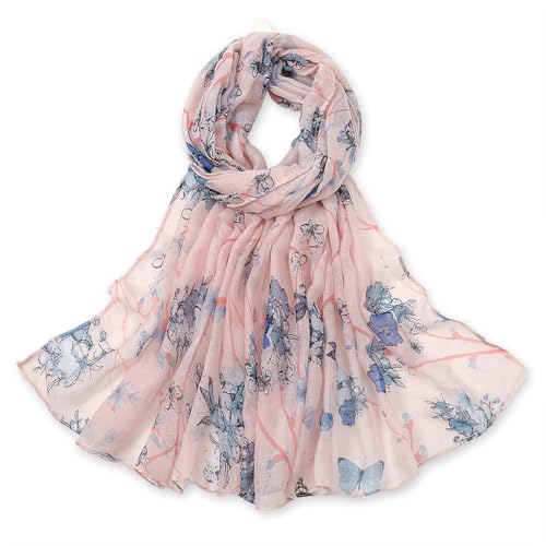 vimate Lightweight Scarf for Women Fashion Head Cover Hijab Cotton Voile Scarf Shawl Wrap for Spring Fall Winter Season - color: H1#.style 22